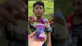 Yummy Bites MENTOS Grape 🍇 Flavour Candy eating by villagee viralvideo satisfying fyp candy [upl. by Evy]