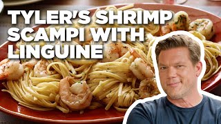 How to Make Tylers Shrimp Scampi with Linguine  Food 911  Food Network [upl. by Irtak]