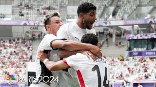 Egypt stuns Spain in 21 win to take mens soccer Group C at Paris Olympics  NBC Sports [upl. by Ress]