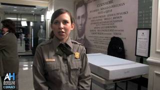 American Artifacts Clip President Lincolns Overcoat  Yana Jaffe Park Ranger [upl. by Ocir]