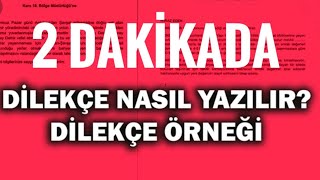 DİLEKÇE NASIL YAZILIR İŞTE PÜF NOKTALARI [upl. by Yrrab172]