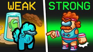 NEW WEAK vs STRONG IMPOSTER ROLE in Among Us Funny Mod [upl. by Enined]