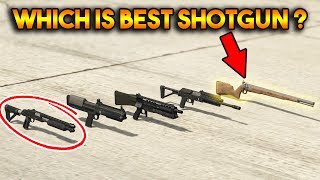 GTA 5 ONLINE  WHICH IS BEST SHOTGUN PUMP SHOTGUN MUSKET HEAVY SHOTGUN etc [upl. by Eilsew374]