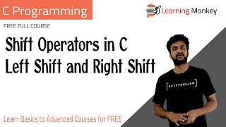 Shift Operators in C Left Shift and Right Shift  Lesson 19  C Programming  Learning Monkey [upl. by Lamrert339]