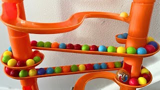 Marble Run SUPER LONG ROLLER COASTERS 133 🌟ASMR Multicoloured Plastic Rail Courses [upl. by Yajeet]