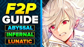 Legendary Male Corrrin ABYSSAL Infernal Lunatic F2P No SI Guide  Fire Emblem Heroes FEH [upl. by Enom184]