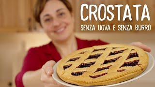 Crostata senza burro alla marmellata più sana e più leggera allolio doliva  Ricette che Passione [upl. by Hsilgne209]