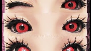 REVIEW Sclera Lenses  Phantasee Gremlin Tokyo Ghoul and Rize Wig  Sponsored by UNIQSO [upl. by Enomes]