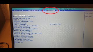 HP Laptop Bios unlock advanced settings Insyde F 16 [upl. by Vanden]