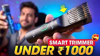 BEST SMART BEARD TRIMMER for Men Under ₹1000 Rs in 2022 ⚡️ VEGA SmartOne S1 amp S2 Trimmer Review [upl. by Anilef]