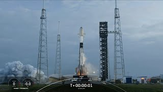 SpaceX launches 23 Starlink satellites from Cape Canaveral Space Force Station nails landing [upl. by Lumbard813]