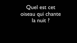 Quel est cet oiseau qui chante la nuit [upl. by Tatianas]