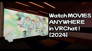 Watch movies in any video player in VRChat 2024 [upl. by Illoh]