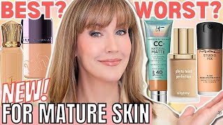 5 BEST amp WORST New Foundations for Mature Skin 2024  Foundation Roundup [upl. by Atnoled]