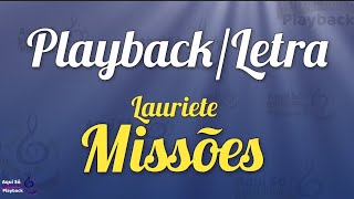 Missões playback com letra Lauriete [upl. by Immat]