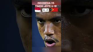 Indonesia vs timor leste u19 shorts [upl. by Lahsiv461]