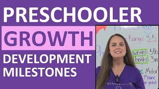 Preschooler Growth amp Developmental Milestones Pediatric Nursing NCLEX Review [upl. by Eugenides]