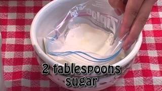 Homemade Ice Cream in a Bag Quick and Easy [upl. by Irwin]