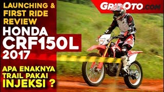 Honda CRF150L 2017 l First Ride Review l GridOto [upl. by Eltsyek526]