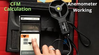 CFM Calculation  Anemometer Working  Velocity of Air [upl. by Eneleahcim]