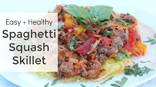 Spaghetti Squash Recipe  Simple Skillet Meal [upl. by Ilocin]