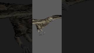 simulaciòn plumas 3d feather in yeti WIP [upl. by Ardnuahsal]