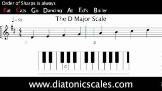 D Major diatonic scale [upl. by Nav]