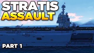 STRATIS ISLAND ASSAULT Part 1  ARMA 3 Zeus [upl. by Selie]