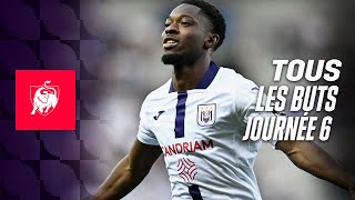 TOUS LES BUTS JOURNEE 6 ⚽ Moments forts de la Jupiler Pro League 2324 [upl. by Fisher]