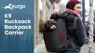 The K9 Rucksack  Stylish dog carrier backpack [upl. by Lazar19]