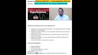 What medications can cause Hyperkalemia [upl. by Arakihc]