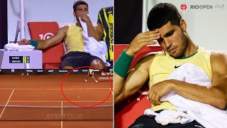 Carlos Alcaraz gives an update on his ankle injury  after being forced to retire vs Monteiro [upl. by Noseaj]