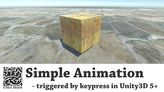 Unity3D  Trigger animations keypress trigger [upl. by Queri622]