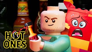 LEGO Sean Evans Interviews Queen Watevra WaNabi  Hot Ones [upl. by Leipzig513]