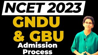 NCET 2023 Registration in GNDUGBU and other institute [upl. by Latoye]