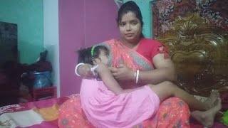 baby feeding milk  Indian mom baby milk feeding new video [upl. by Hanover]