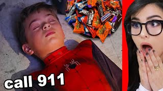 Little Brother Left Home ALONE on Halloween [upl. by Bernarr]