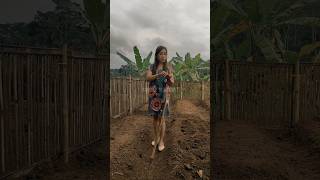 single mother planting corn singlemother singlemom plants survival shortsvideo [upl. by Artemed]