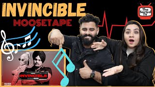 INVINCIBLE  Sidhu Moose Wala  Steel Bangelz  The Kidd  Moosetape  Delhi Couple Reactions [upl. by Thordia57]