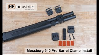 HBI MOSSBERG 940 PRO BARREL CLAMP INSTALL VIDEO [upl. by Chaworth247]