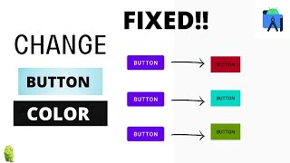 HOW TO FIX ANDROID STUDIO BUTTON NOT CHANGING COLOR 2022 FIXED TUTORIAL [upl. by Vannie620]