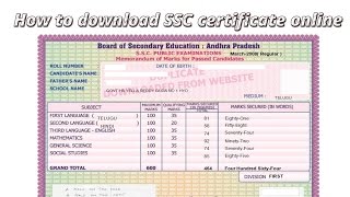 How to download the SSC certificate online [upl. by Sulamith]