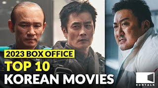 TOP KOREAN MOVIES of 2023 by Box Office  EONTALK [upl. by Eitnom]