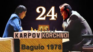 Anatoly Karpov vs Viktor Korchnoi  World Championship Match 1978  Round 24 [upl. by Aiekat]