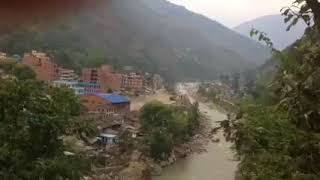 Footage  Danger of flood due to blocked Kaligandaki river is over [upl. by Shoshana830]