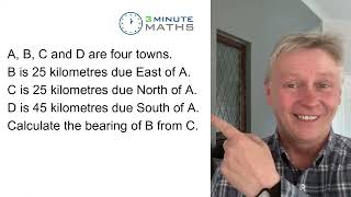 Bearings Questions GCSE Grade 4 QV Q4 [upl. by Oal313]