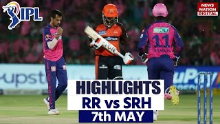 SRH vs RR Full Match Highlights RR vs SRH Today Match Highlights  IPL Highlights [upl. by Yarb]