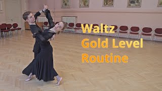 Waltz Gold Level Choreography  Contra Check Left Whisk [upl. by Lenej]