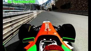 rFactor F1 2011  Adrian Sutil Monaco onboard [upl. by Akinihs]