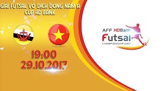 FULL  Brunei vs Việt Nam  Vòng bảng giải Futsal vô địch Đông Nam Á cúp HDBank 2017 [upl. by Bezanson875]